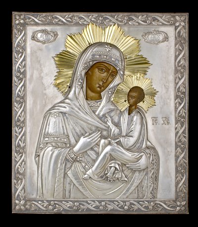 Icono de la Virgen Hodegetria de Russian School